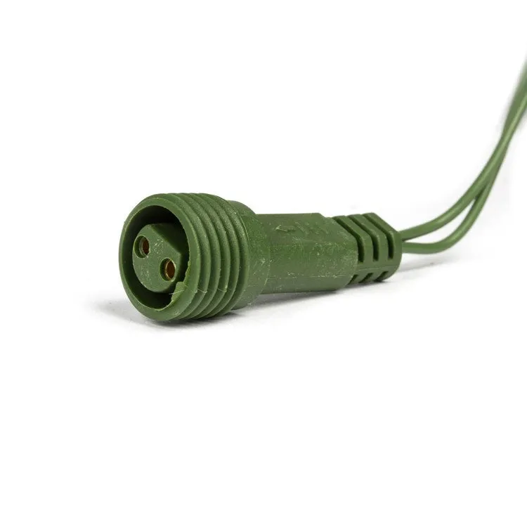 144-Count Yellow Cluster Light Set on 24' Green Wire