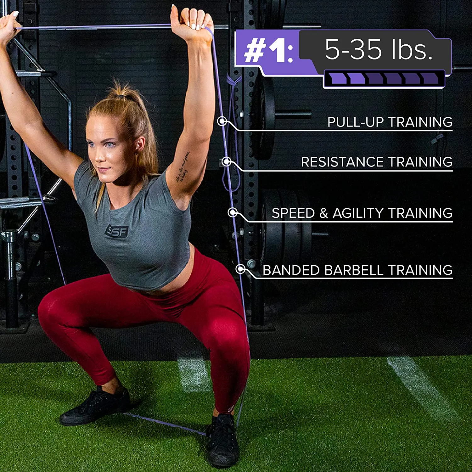41" Full Body Resistance Band Set