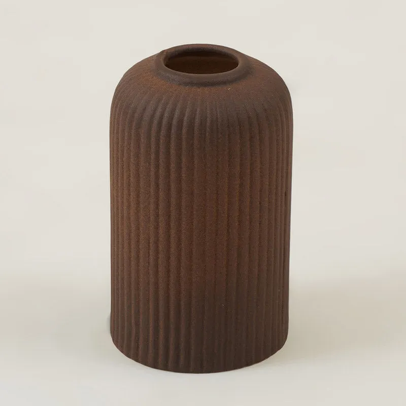 Abdiya Ceramic Vase - Brown