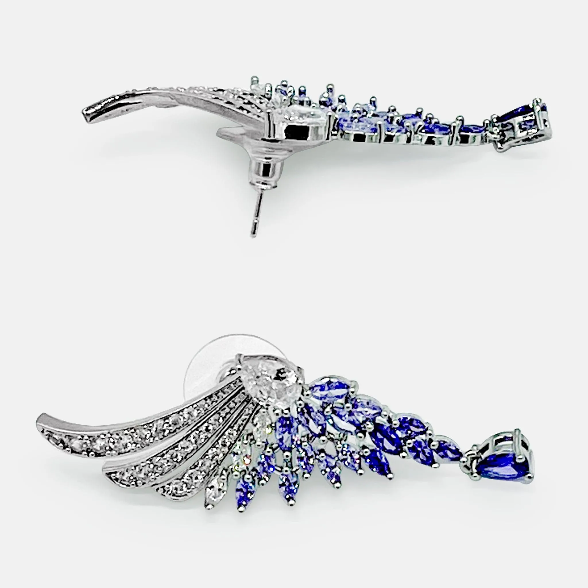 Althea Wing Earrings (Purple)