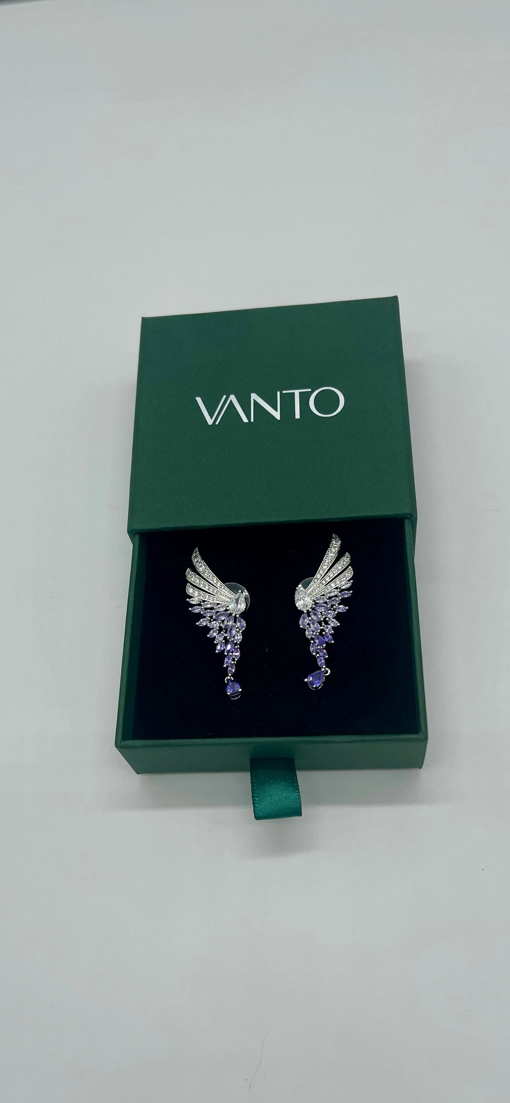 Althea Wing Earrings (Purple)