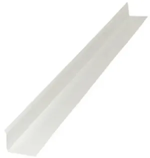 ALUMINUM DRIP CAP RETURNED EDGE 12' WHITE