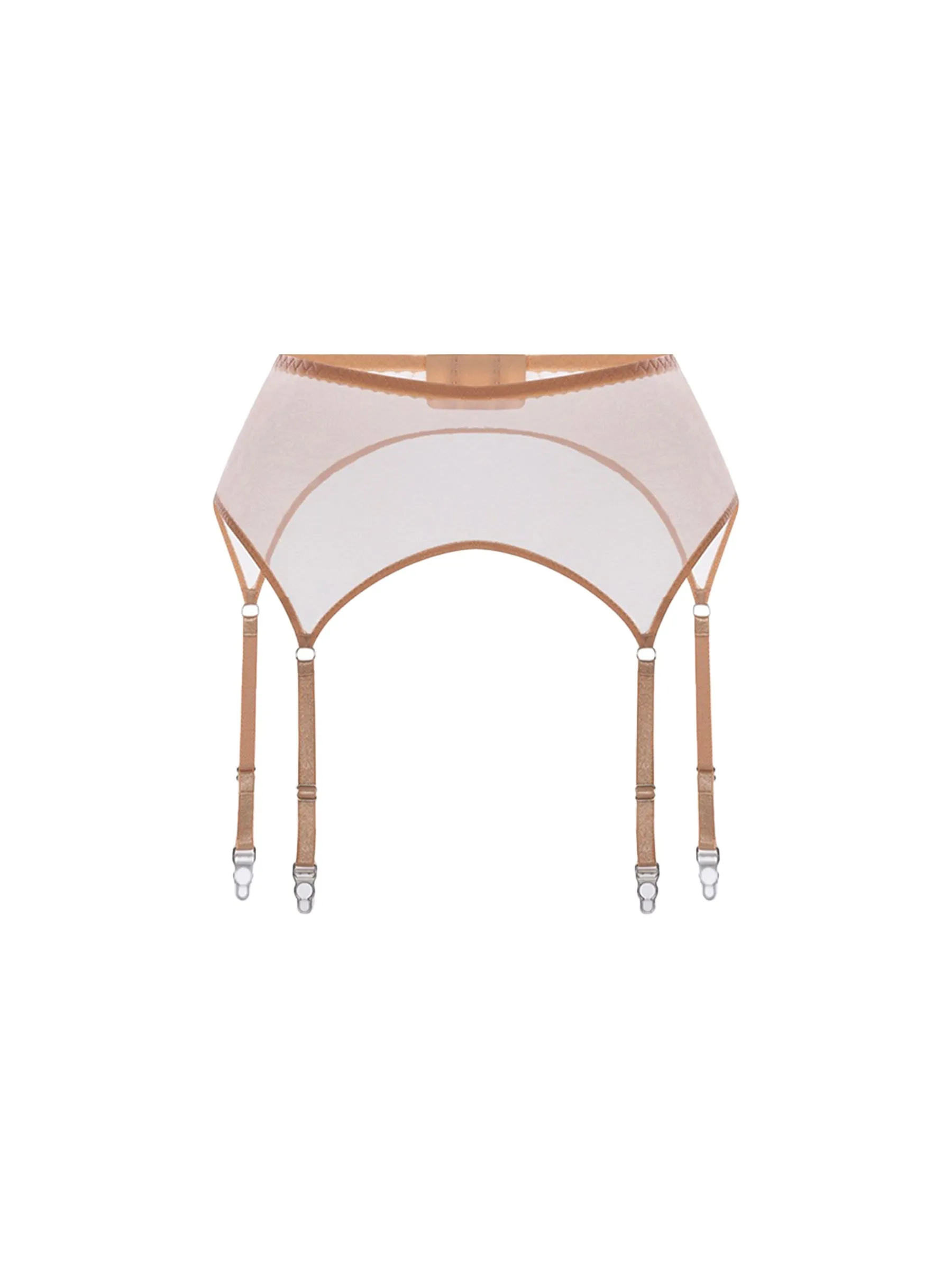 Beige Suspender Belt