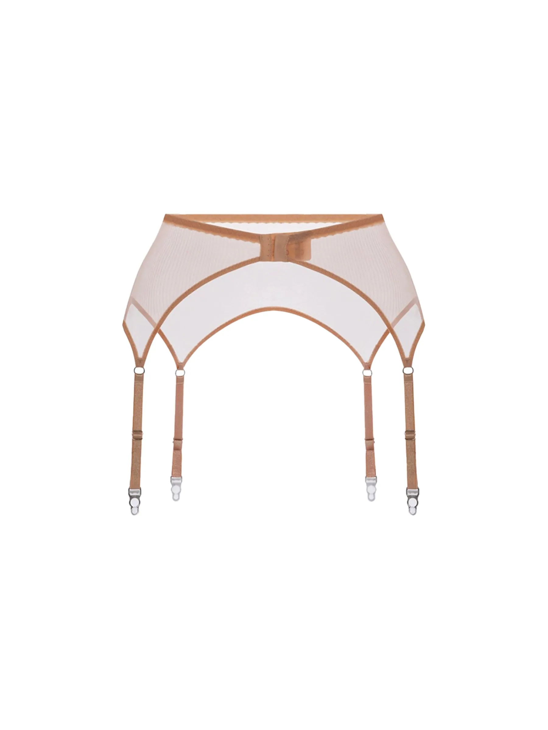 Beige Suspender Belt