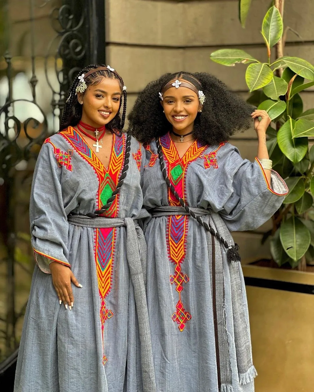 Blue Raya Dress Cultural Habesha Dress Handwoven Habesha Kemis Modern Traditional Dress Eritrean Dress