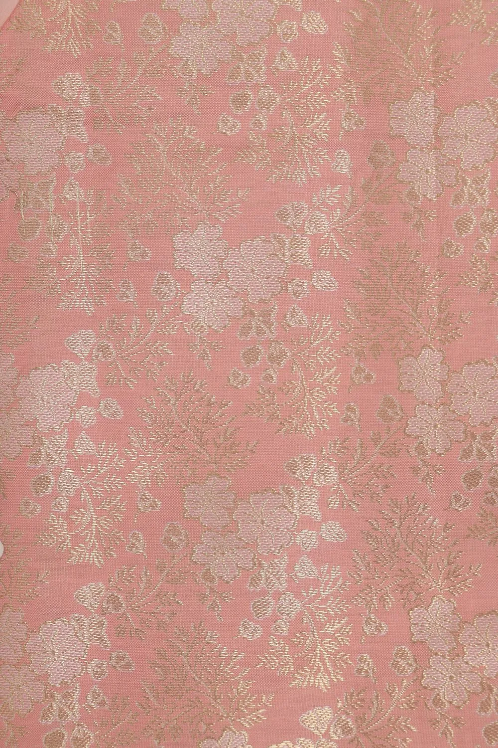 Elegant Pink Banarasi Brocade Silk Suit & Silk Dupatta