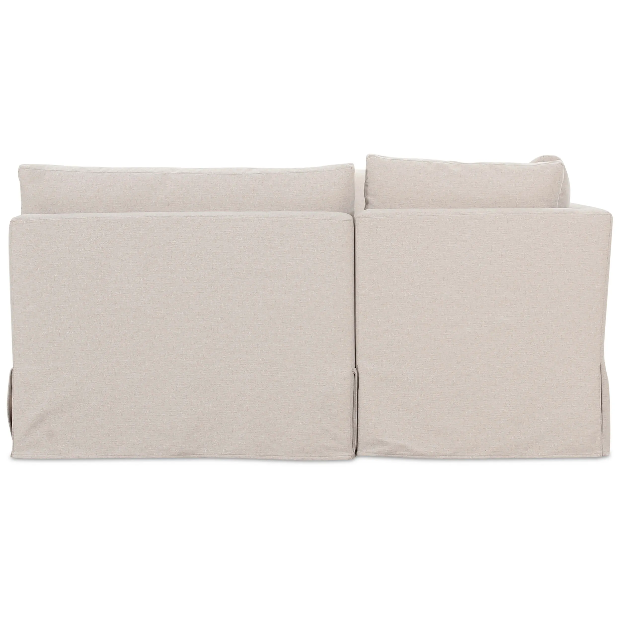 Fable 129" U-Shape Slipcover Dining Banquette, Beige