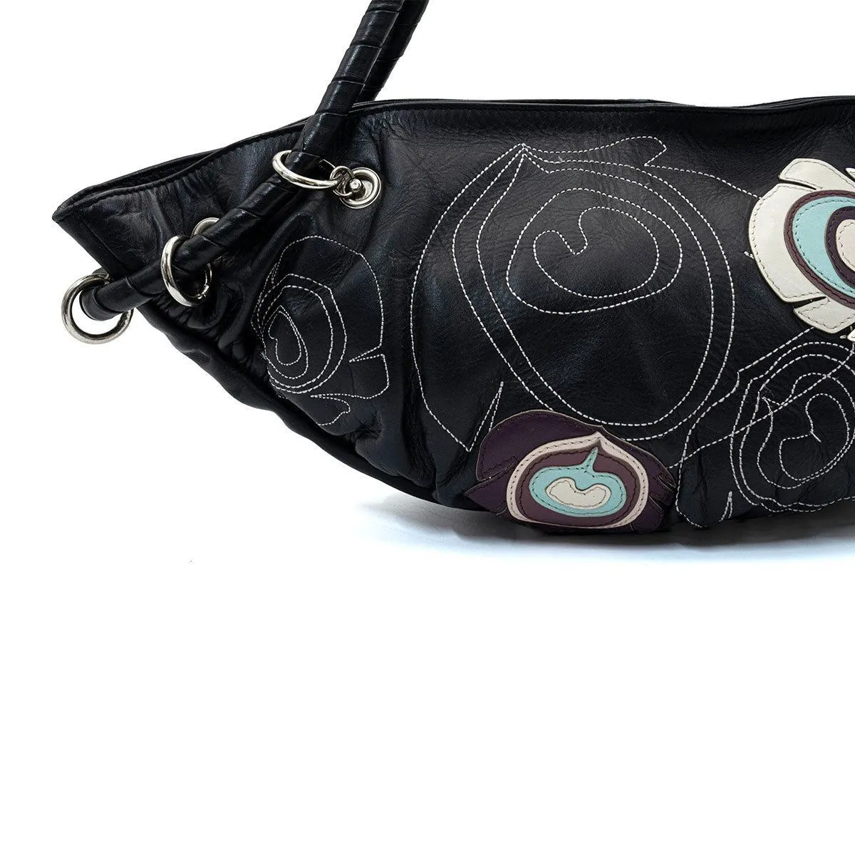 Fiorelli Stiched Shoulder Bags Leather Black Colour For Women