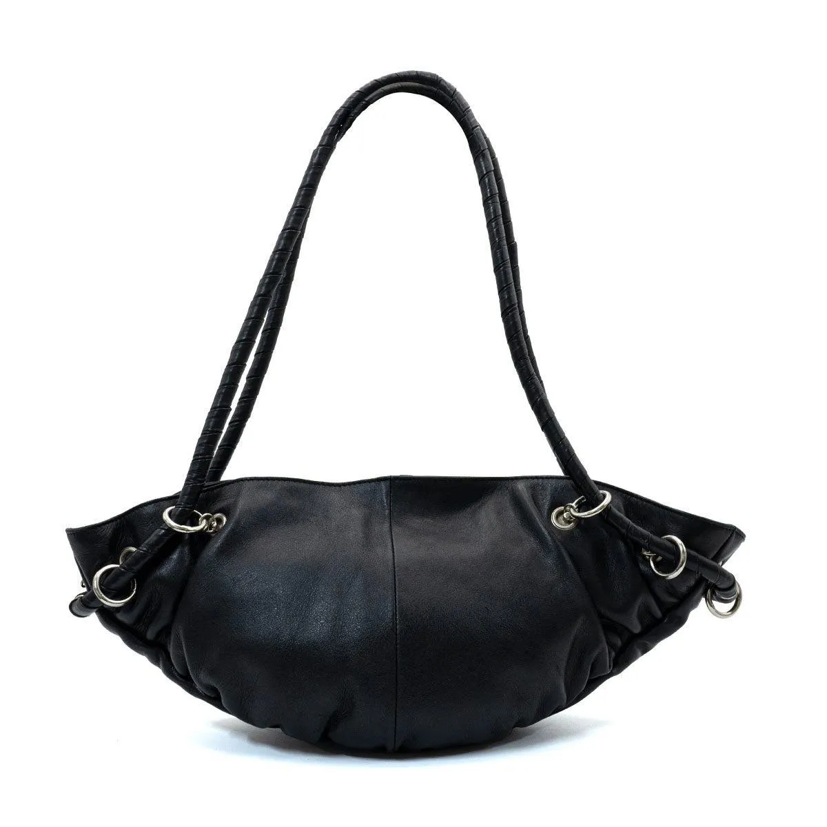 Fiorelli Stiched Shoulder Bags Leather Black Colour For Women