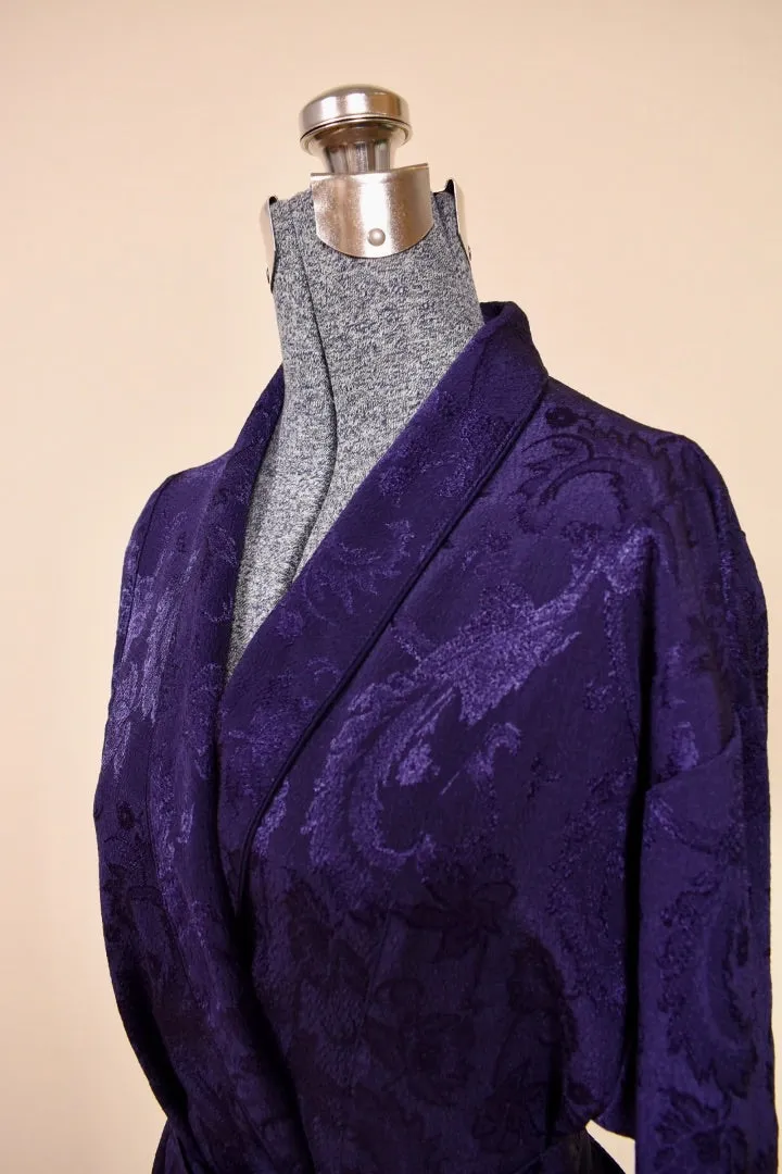 Heliotrope Deep Purple Damask Robe By Victoria's Secret, S