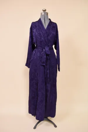 Heliotrope Deep Purple Damask Robe By Victoria's Secret, S