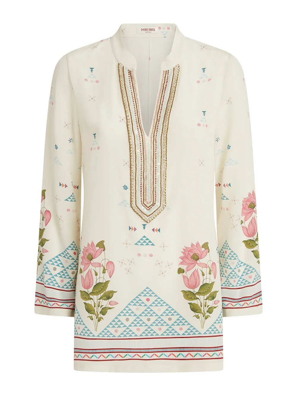 Jamila Tunic in Indian Rose Print