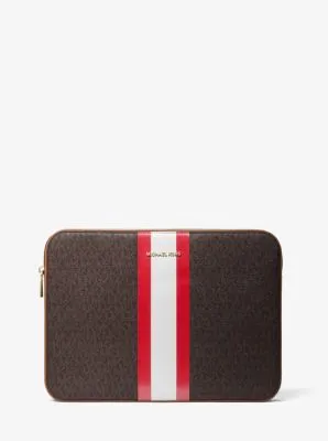 Jet Set Logo Stripe 13 Inch Laptop Case