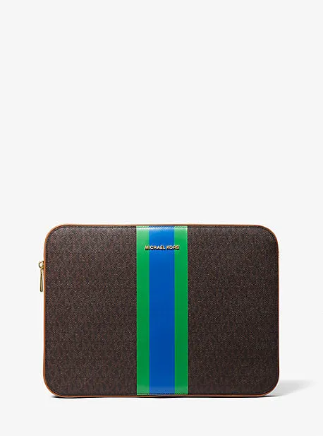 Jet Set Logo Stripe 13 Inch Laptop Case