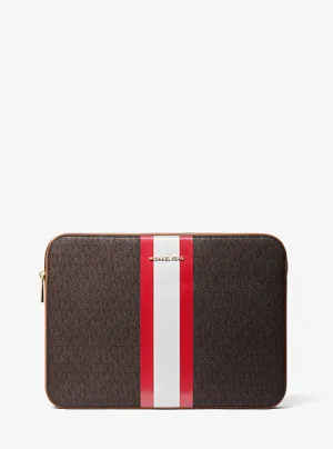 Jet Set Logo Stripe 13 Inch Laptop Case
