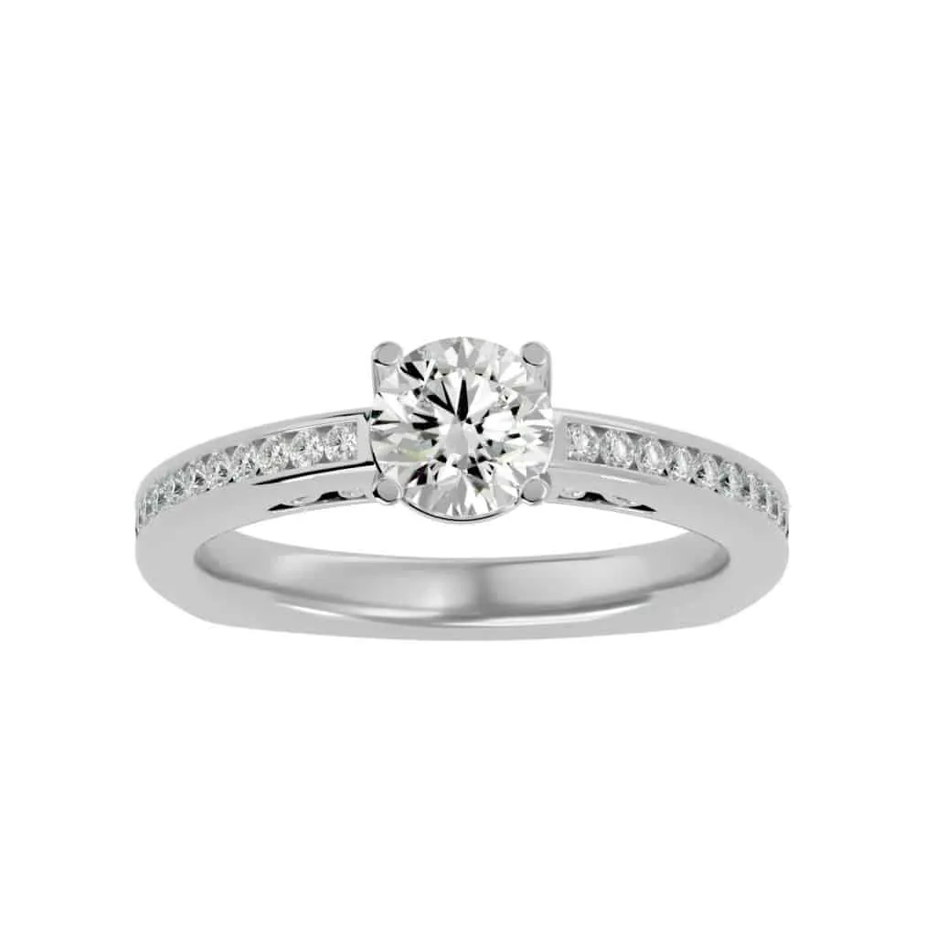 Josephine Traditional Diamond Engagement Ring Channel Setting
