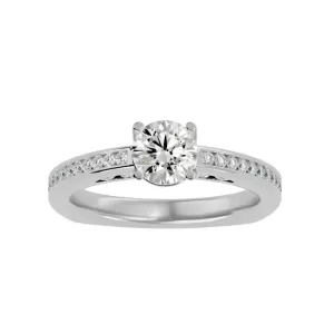 Josephine Traditional Diamond Engagement Ring Channel Setting