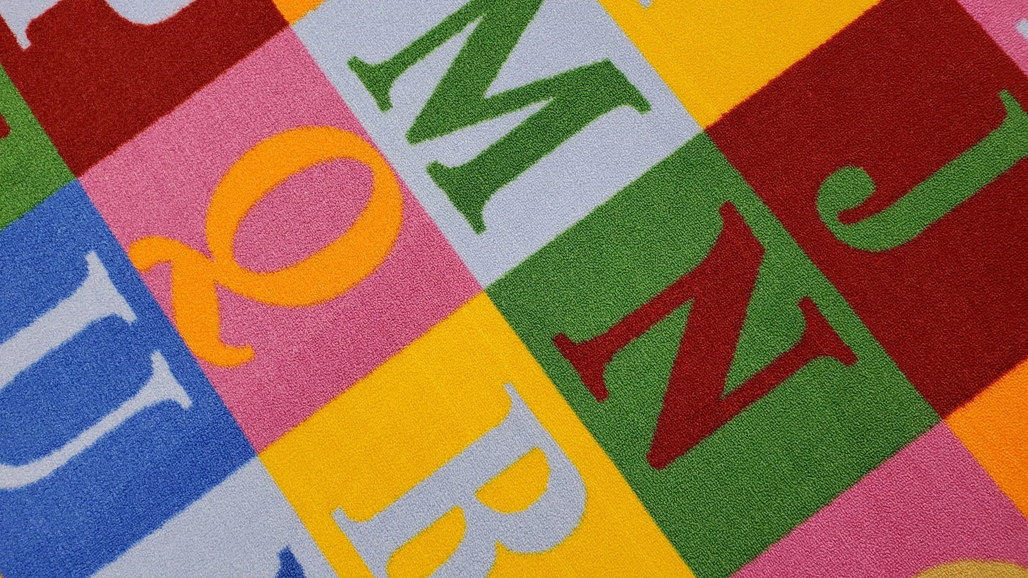 Kids Area Rug Traffic Signs Educational Non Slip Rubber Back Stain Resistant