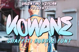 Kowane - Graffiti Bubble Font