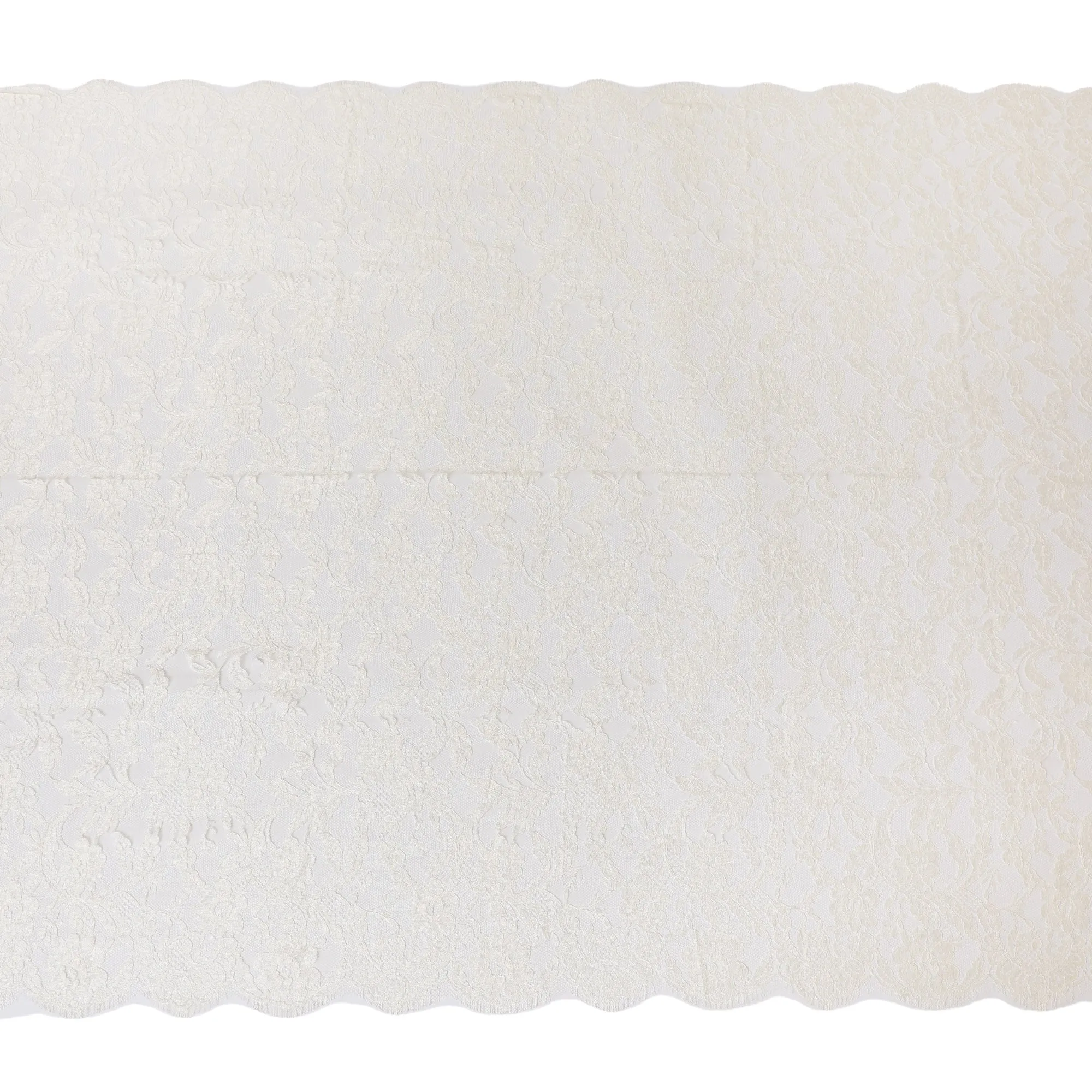 Light beige, blonde yellow Premium pure French Chantilly lace fabric in floral design-D14043S