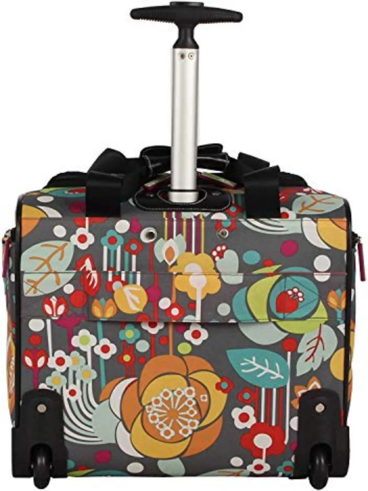 Lily Bloom Designer 15 Inch Carry On Travel Luggage Lightweight Rolling Suitcase Bag