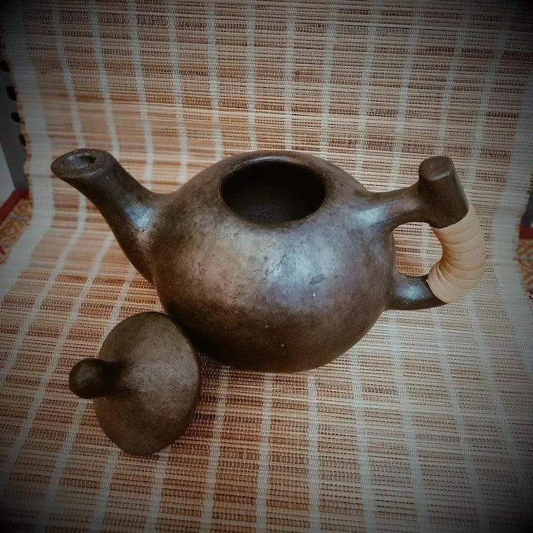 Longpi Black Pottery Small Tea Set | Mugs for Kitchen