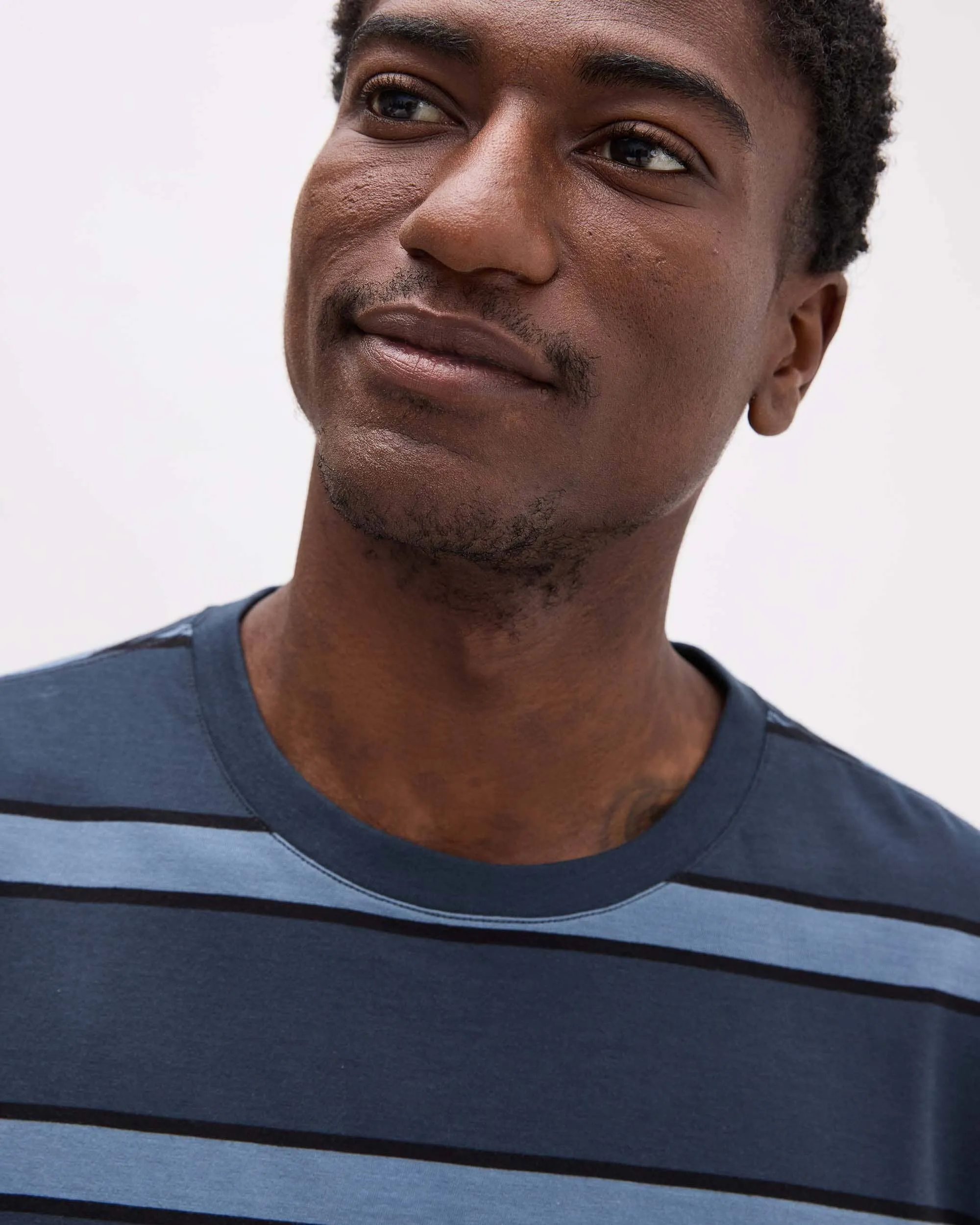 Men's Striped Pima Tee