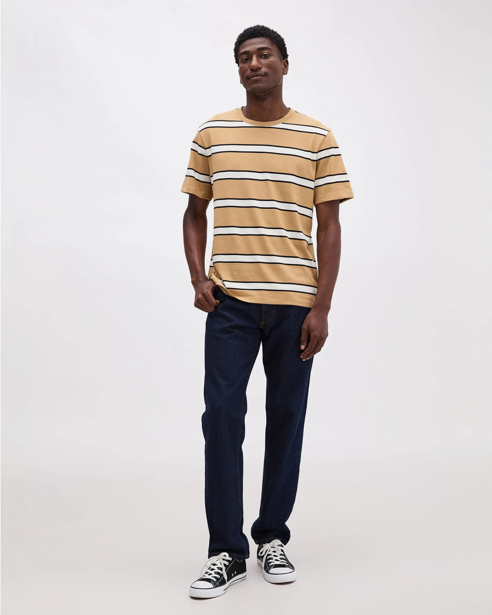 Men's Striped Pima Tee