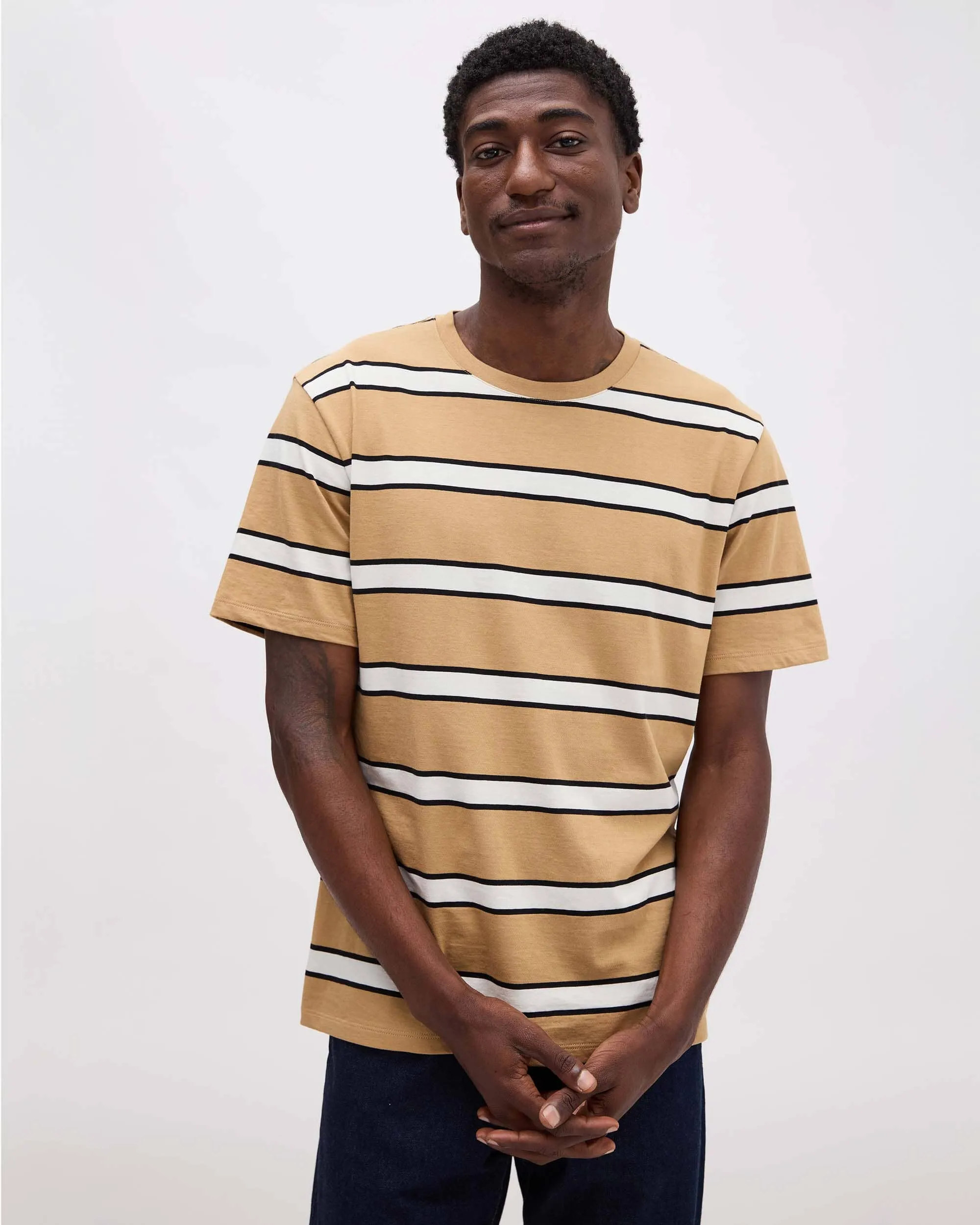 Men's Striped Pima Tee
