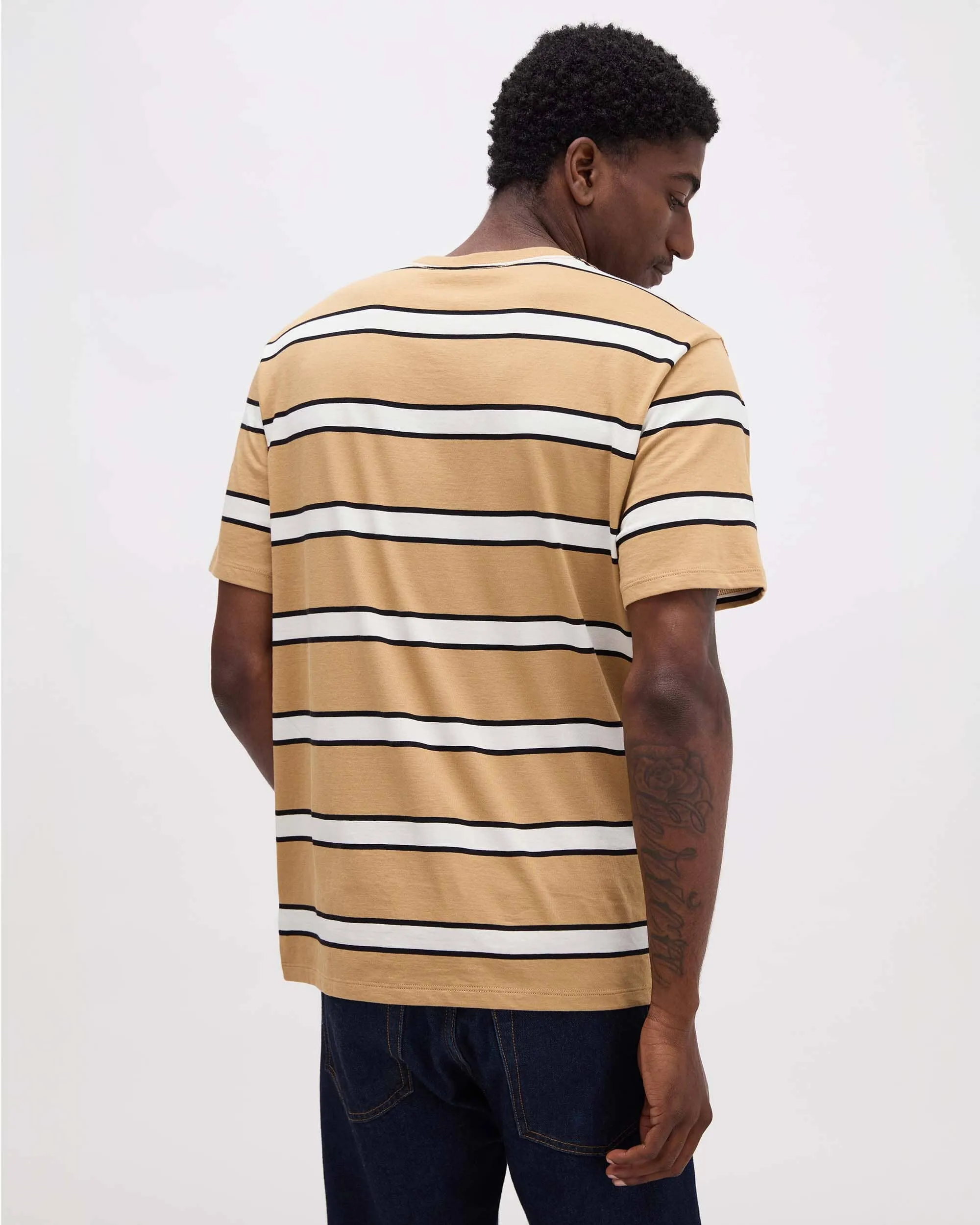 Men's Striped Pima Tee