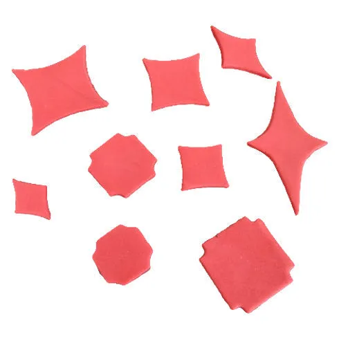 Modern Square Fondant Cutter 9Pcs Set Plastic