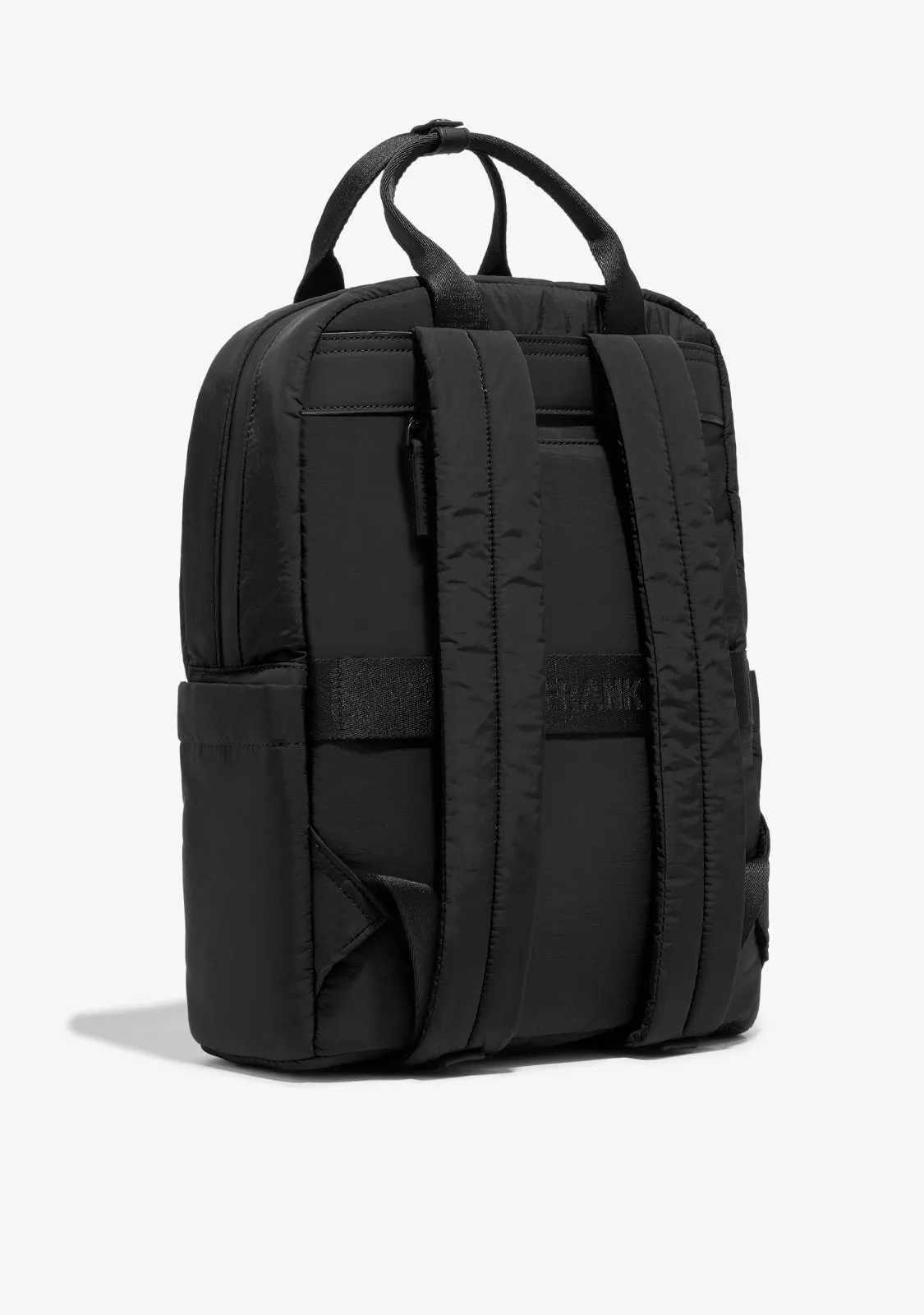 Multi-Pocket Nylon Backpack Black   Custom Set Lime