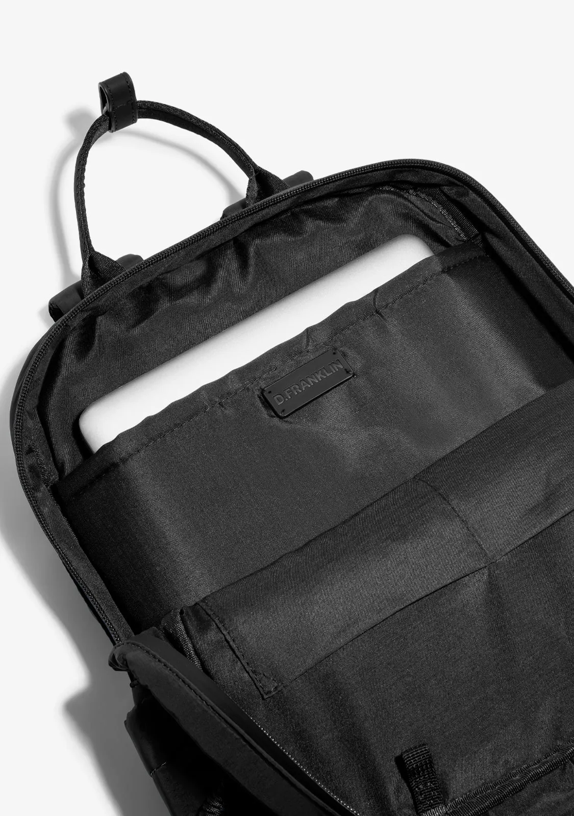 Multi-Pocket Nylon Backpack Black   Custom Set Lime