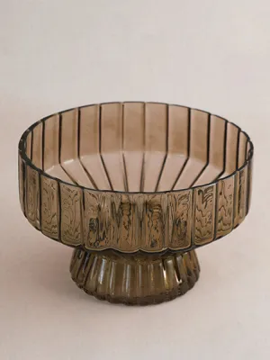 Ombre Brown Glass Vessel