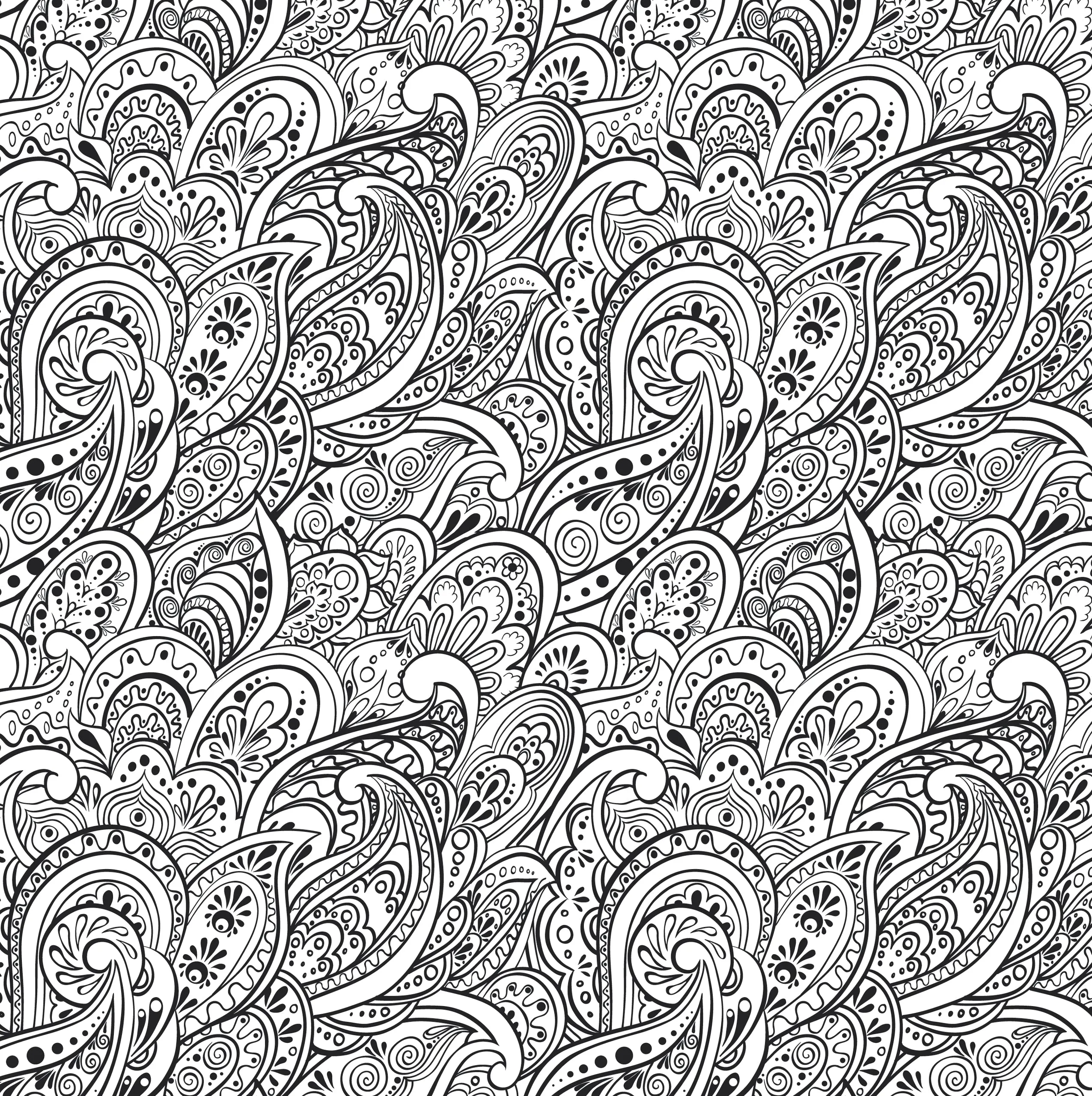 Peaceful Paisleys - Artist's Coloring Book