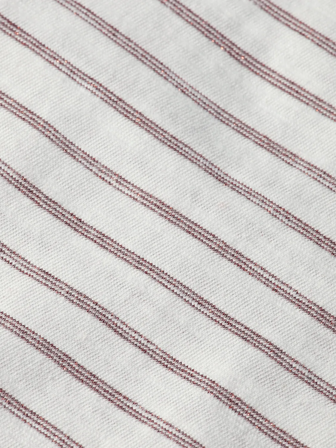 Relaxed-fit lurex striped t-shirt