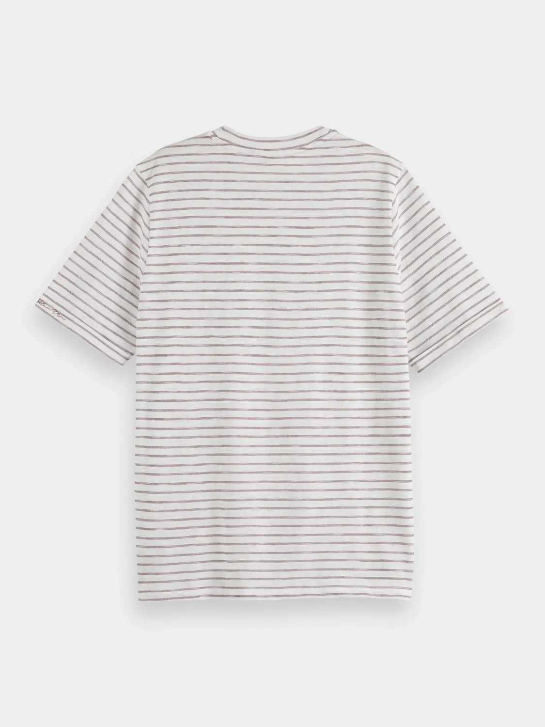 Relaxed-fit lurex striped t-shirt