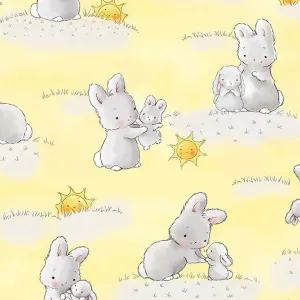 RETIRED - Fabric - Bloom Little Star Collection - Bunnies & Suns - 1/4 yard