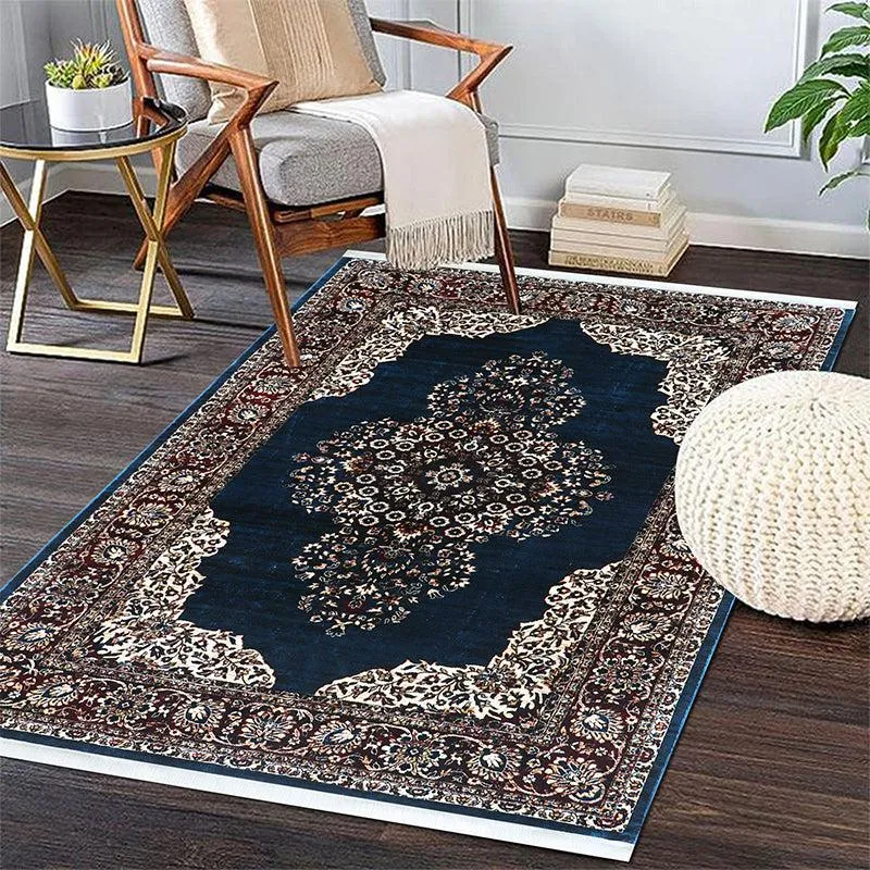 Sinera Ethnic Carpet - Navy Blue