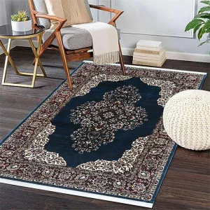 Sinera Ethnic Carpet - Navy Blue