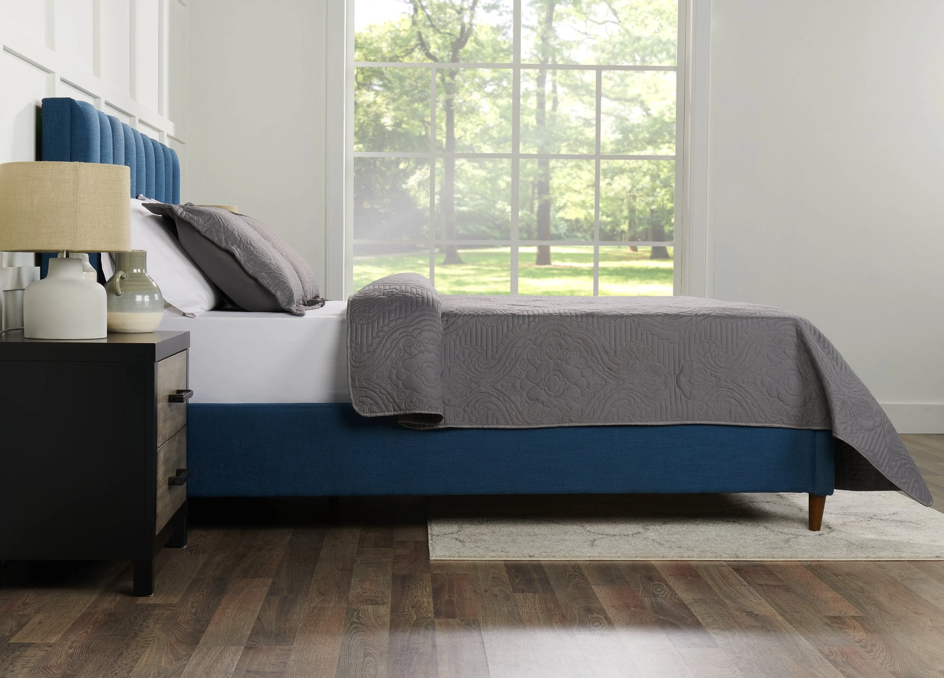 Soren 3-Piece Full/Queen Quilt Set - Grey