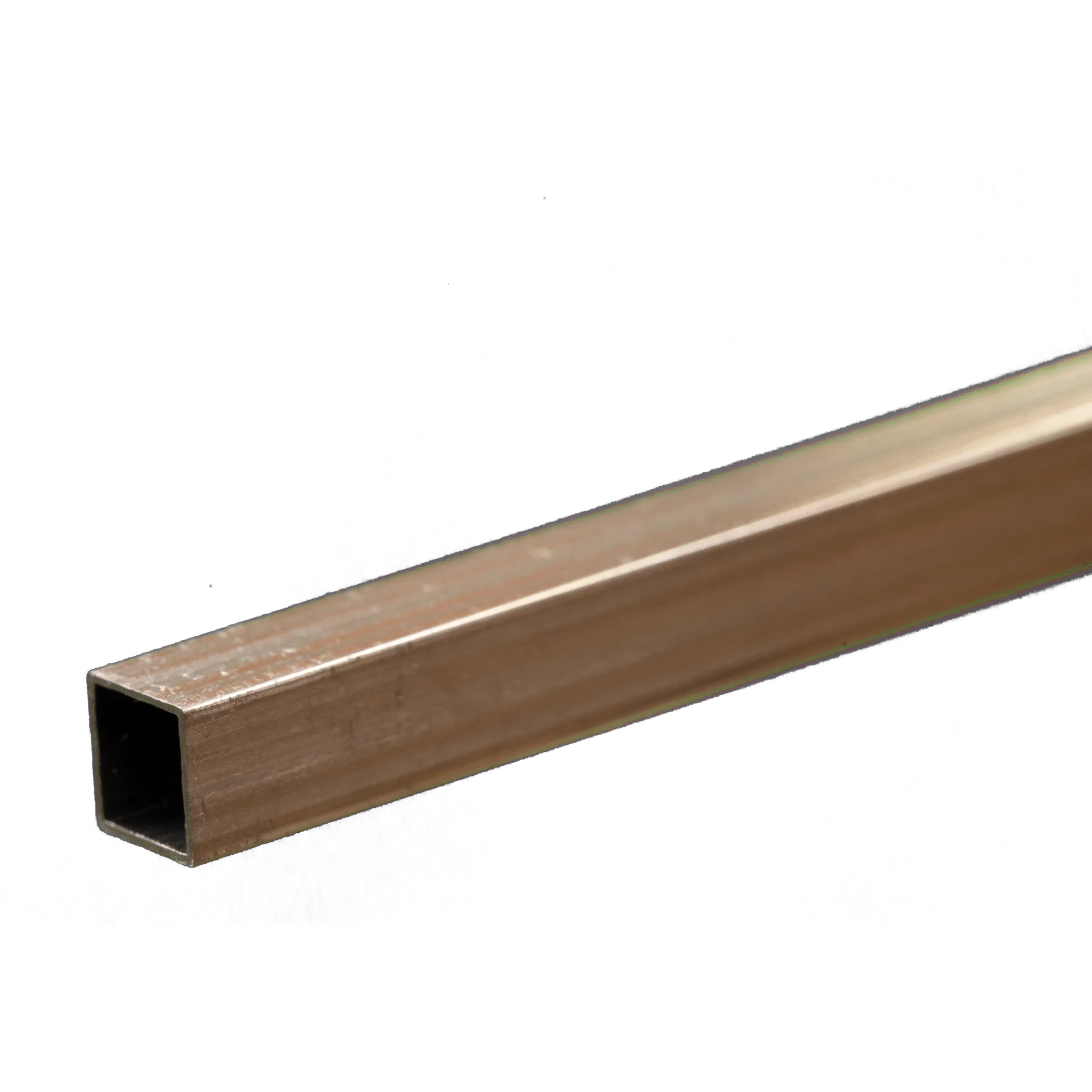 Square Aluminum Tube: 1/4" OD x 0.014" Wall x 12" Long (1 Piece)
