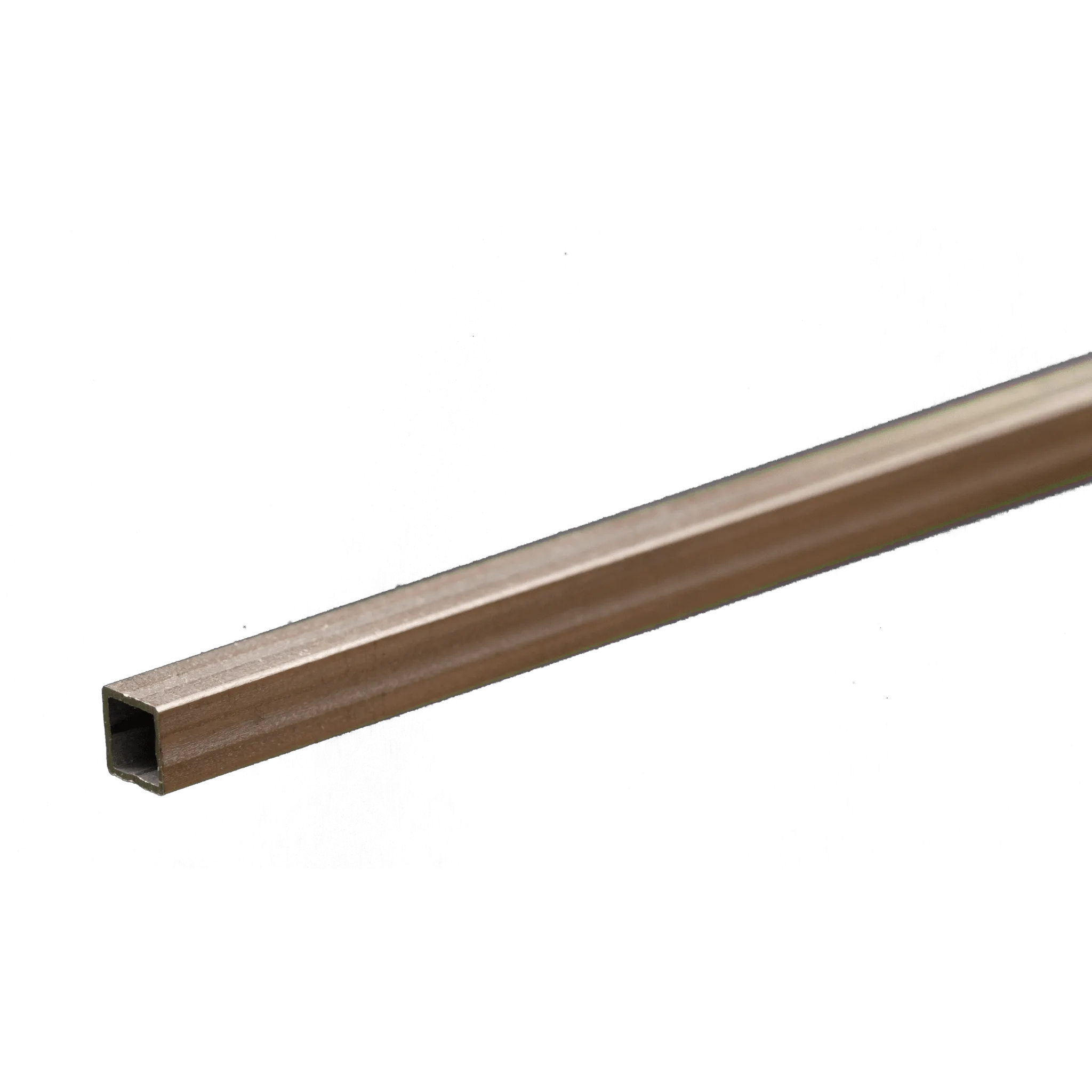 Square Aluminum Tube: 5/32" OD x 0.014" Wall x 12" Long (1 Piece)