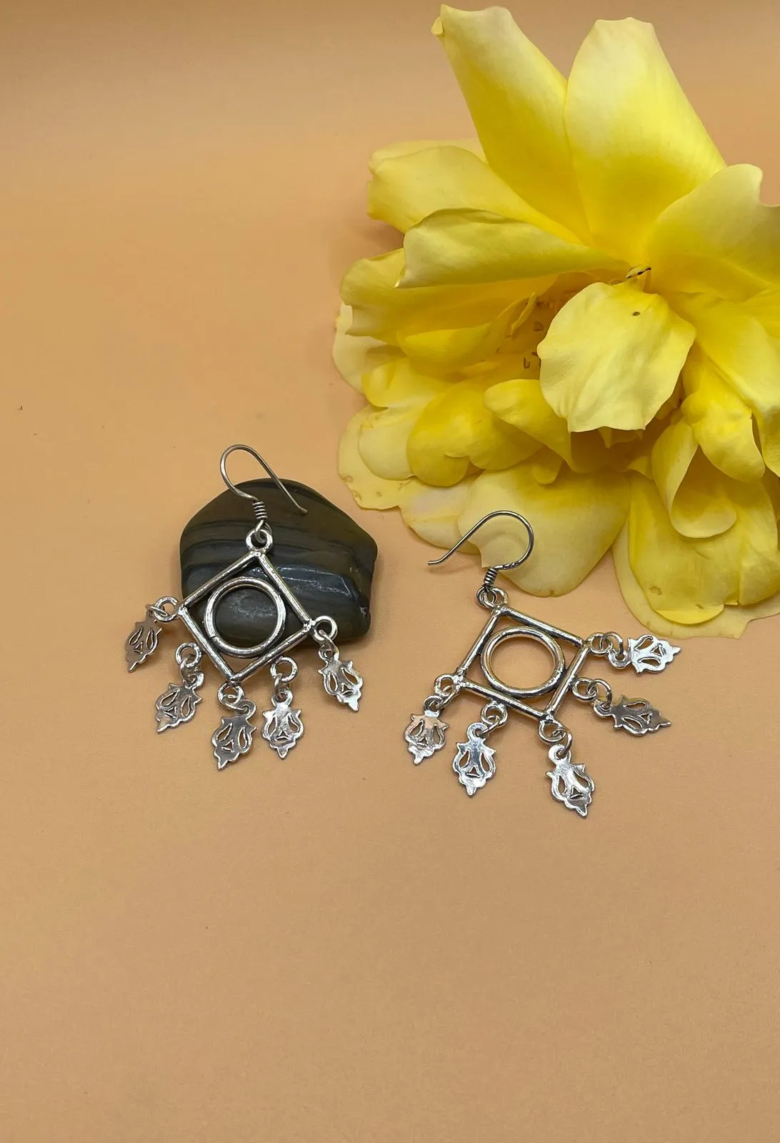 Sterling Silver Tibetan Earrings