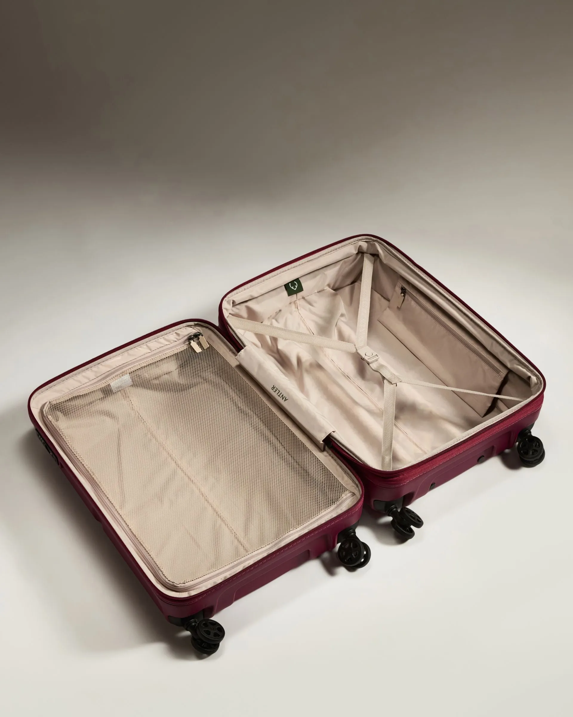 Suitcase Set in Heather Purple - Single Stripe