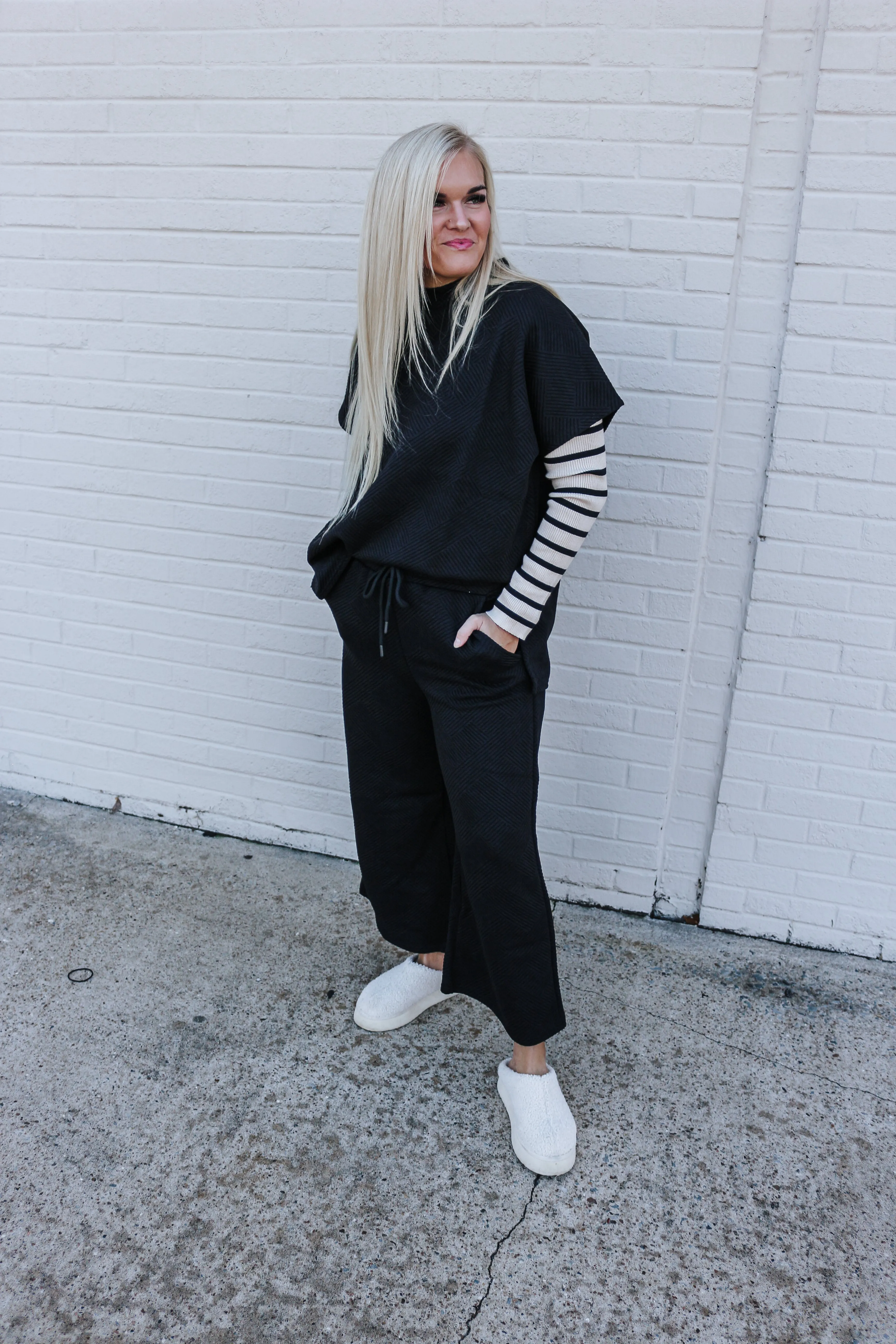 Sweet As You Oatmeal Striped Sweater