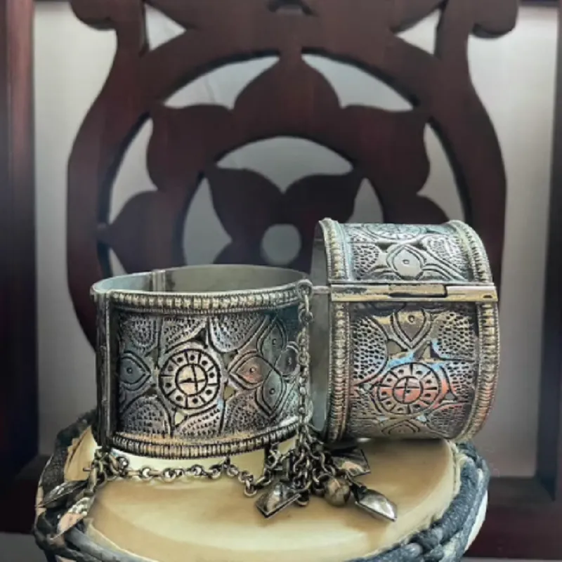 Tribal Cuff  Kuchi Jewelry Set