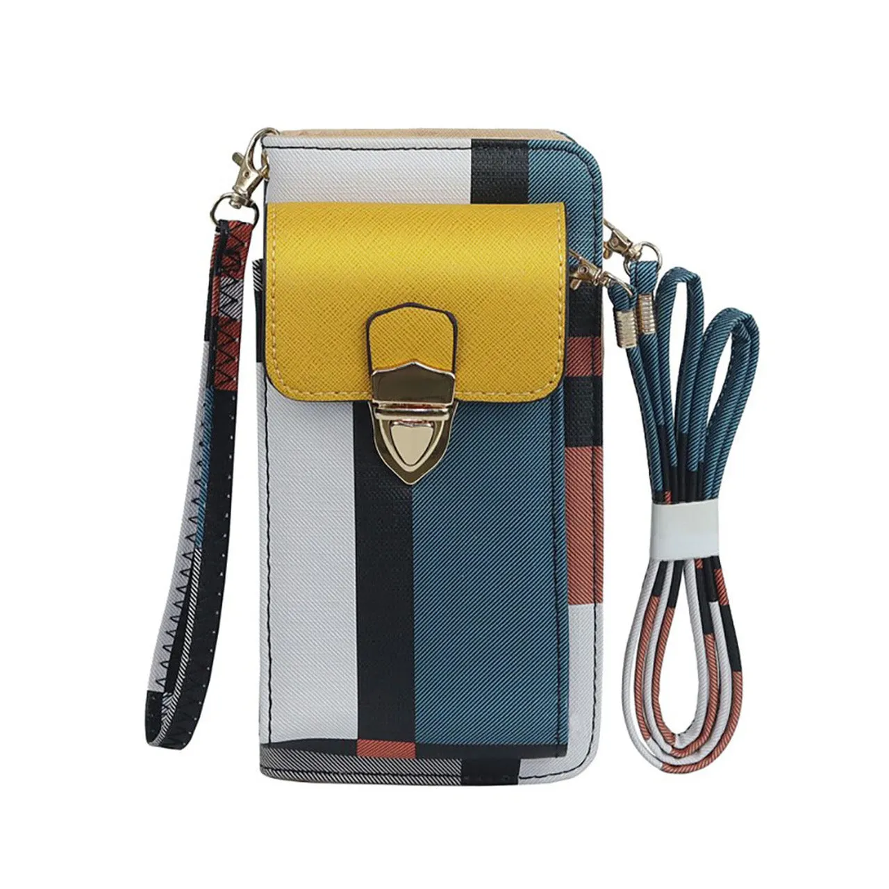Women's Cell Phone Cross-Body Wallet Pouch