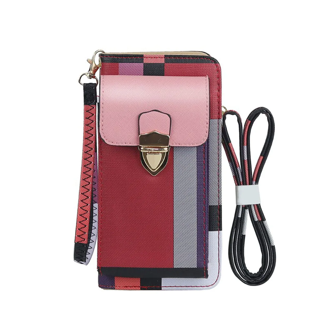 Women's Cell Phone Cross-Body Wallet Pouch