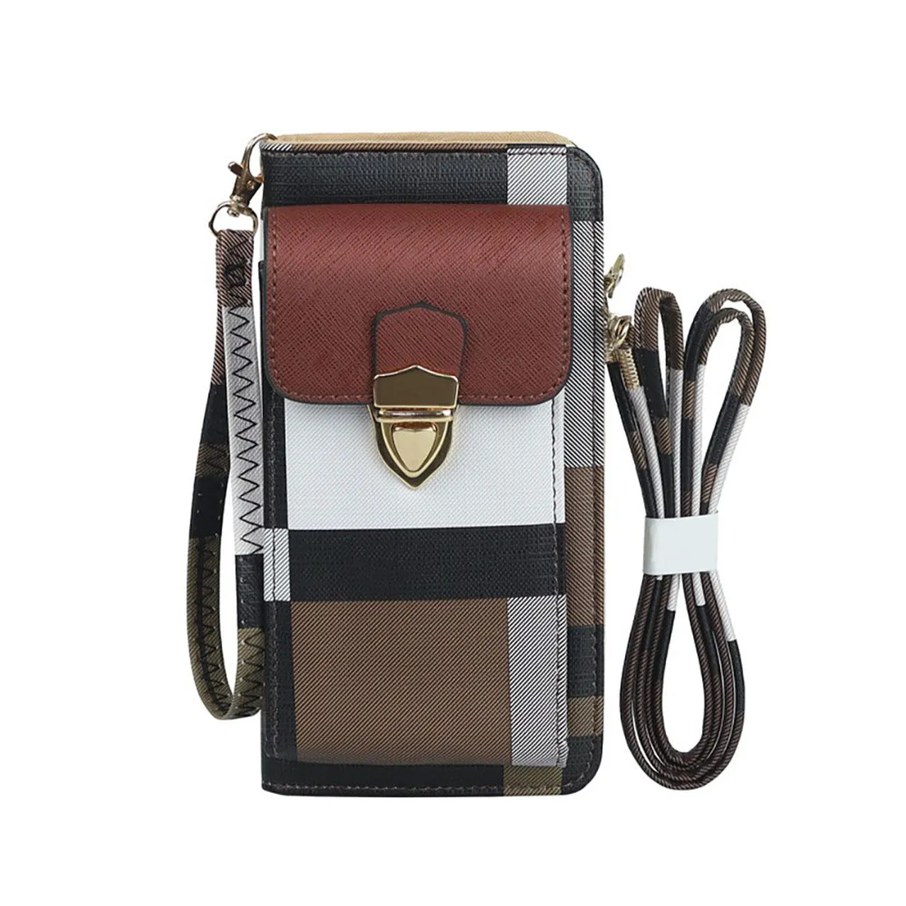 Women's Cell Phone Cross-Body Wallet Pouch